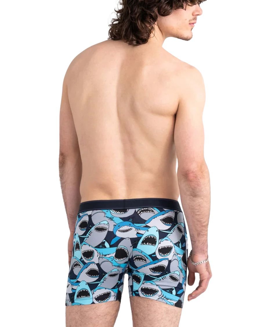 SAXXBoxer BriefDaytripper Comfort Stretch Fly Boxer Brief 5", Shark Tank CamoBoxers & Briefs