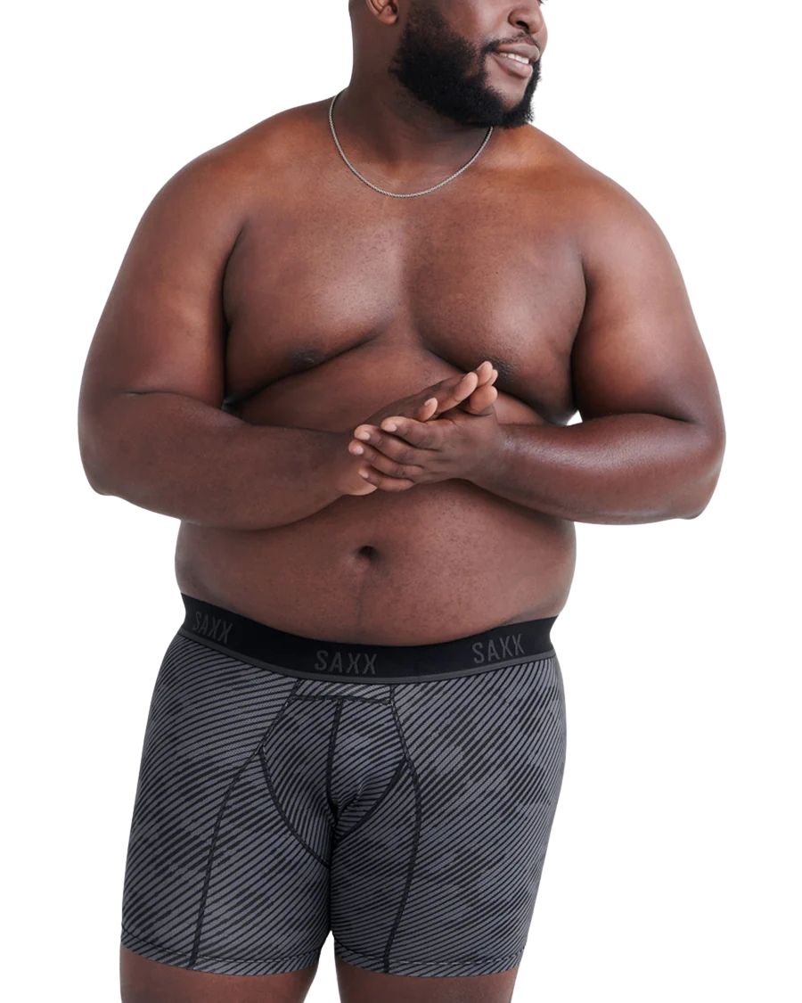 SAXXBoxer BriefKinetic Light Compression Mesh Boxer Brief 5", Optic Camo BlackBoxers & Briefs