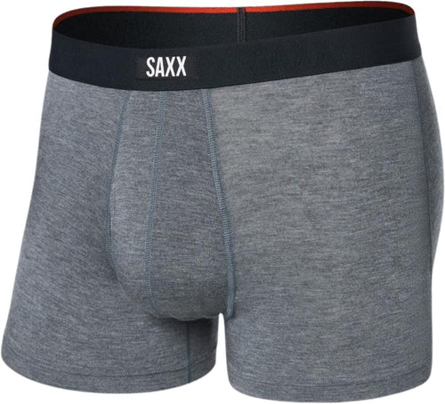 SAXXTrunkVibe Xtra Soft Fly Boxer Trunk 3", Dark Grey HeatherBoxers & Briefs
