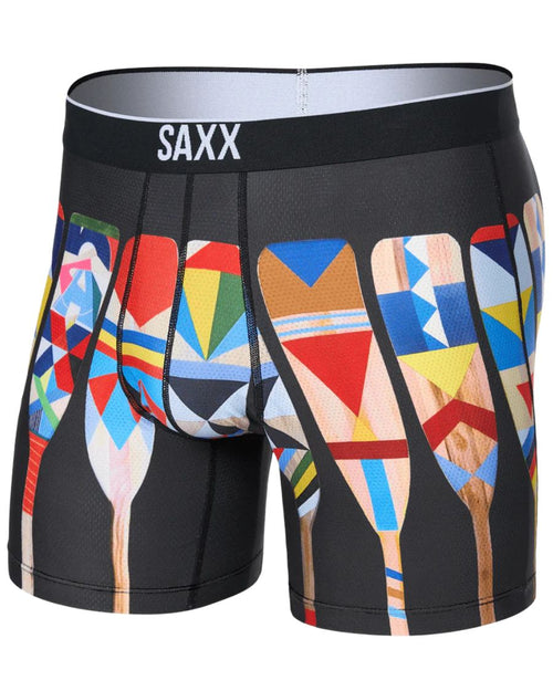SAXXBoxer BriefVolt Breathable Mesh Boxer Brief 5", Big Oartiz BlackBoxers & Briefs