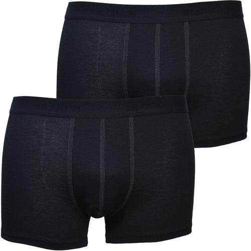 24/7 2-Pack Basic Short Boxer Trunks, Black