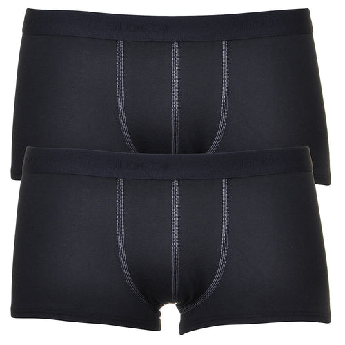 24/7 2-Pack Hipster Boxer Trunks, Black