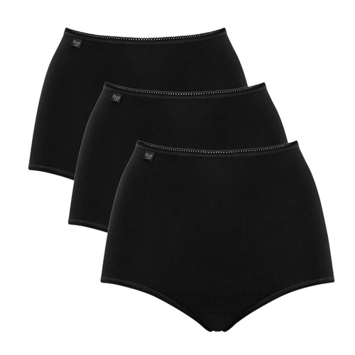 24/7 3-Pack Cotton Maxi Briefs, Black