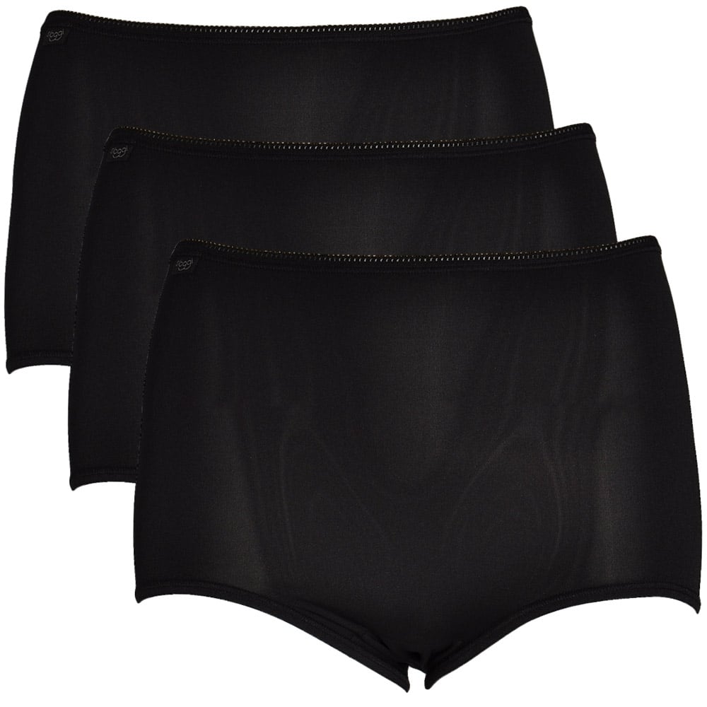 24/7 3-Pack Microfibre Maxi Briefs, Black