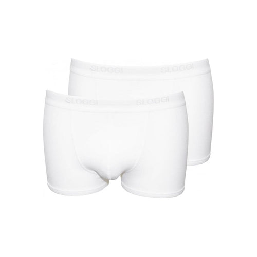 2-Pack Basic Boxer Trunks, White