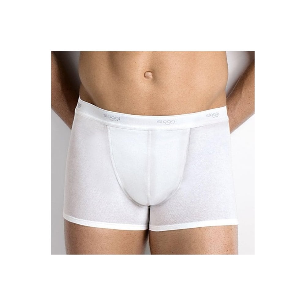 2-Pack Basic Boxer Trunks, White - Main Image