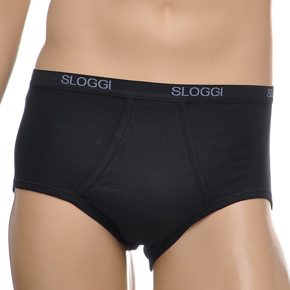 Sloggi - Basic Men's Maxi Brief, Black - Boxers - and - Briefs.net