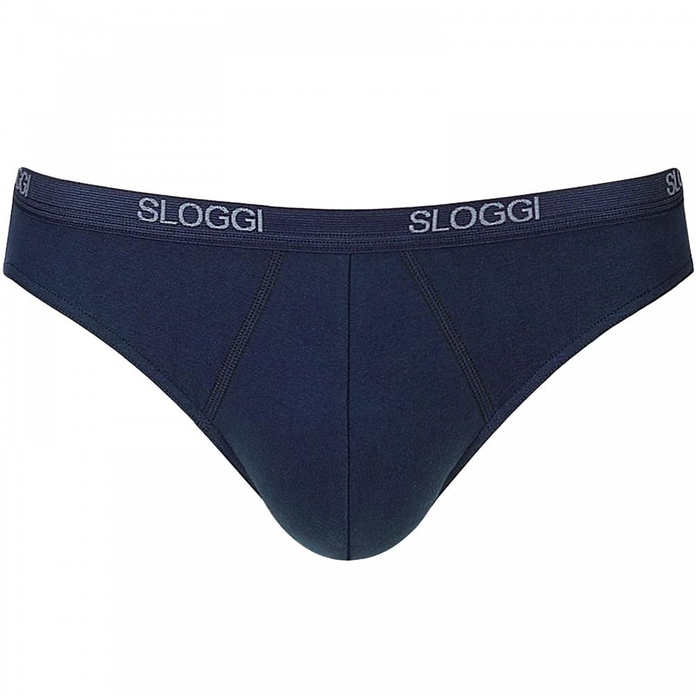 Basic Men's Mini Brief, Night Blue