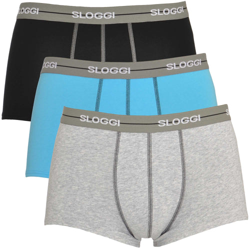 Start 3-Pack Hipster, Black/Grey/Blue