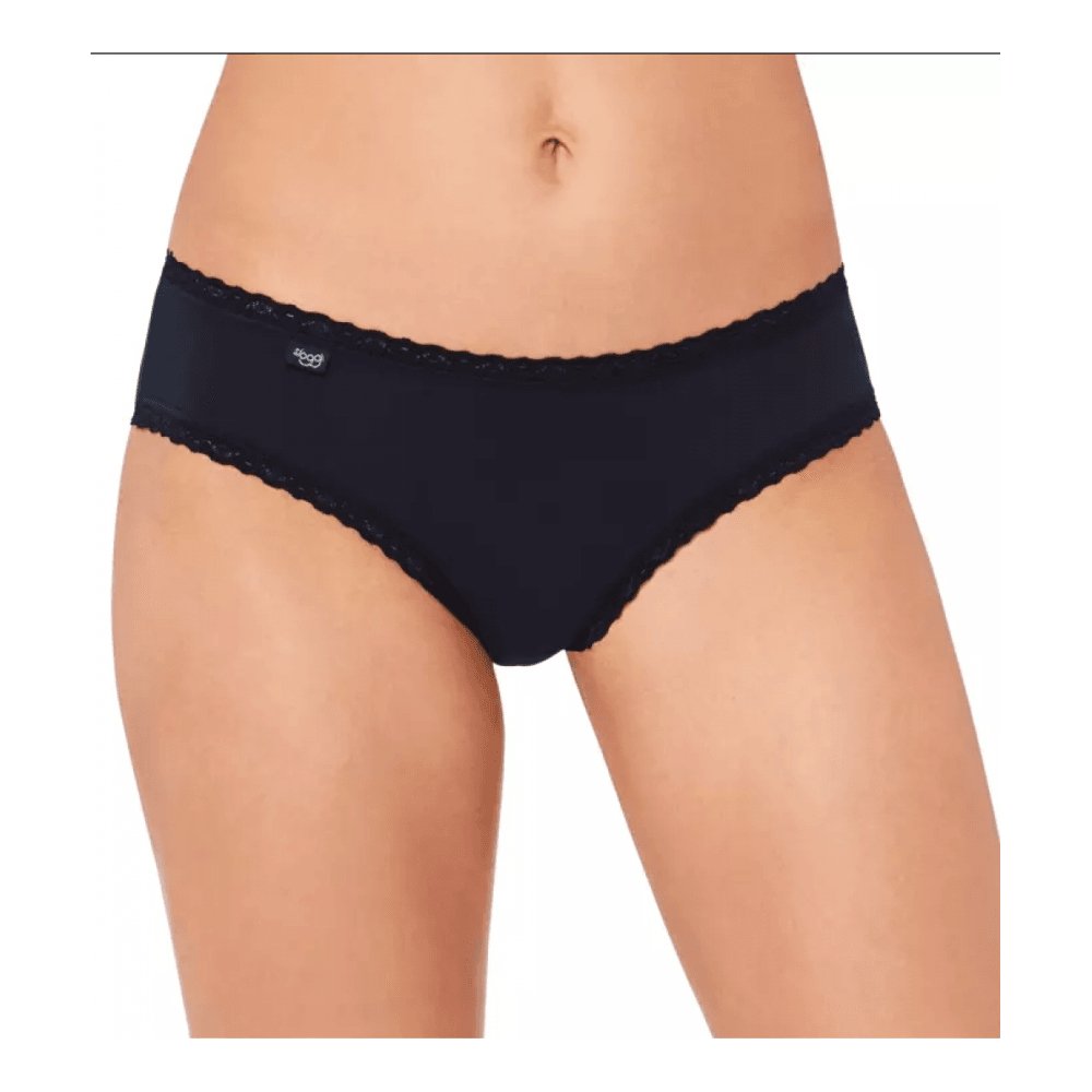 Sloggi - 24/7 3 - Pack Cotton Lace Hipster Brief, Black - Boxers - and - Briefs.net