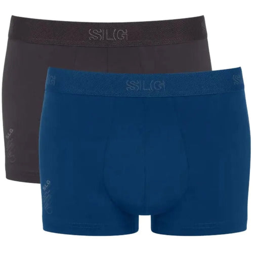 SloggiTrunks 2 - pack2 - Pack SLG Base Boxer Trunks, Blue/CharcoalBoxers & Briefs