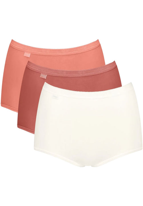 SloggiBriefs 3 - packBasic+ 3 - Pack Cotton Maxi Briefs, Apricot/White/OrangeBoxers - and - Briefs.net