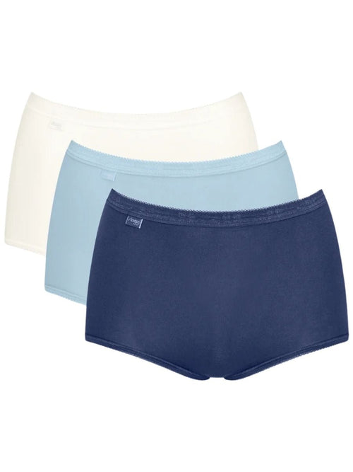 SloggiBriefs 3 - packBasic+ 3 - Pack Cotton Maxi Briefs, Provincial/White/WaterBoxers - and - Briefs.net