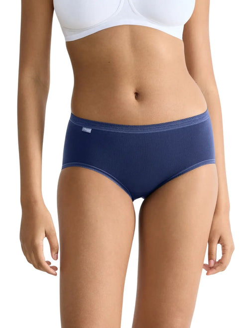 SloggiBriefs 3 - packBasic+ 3 - Pack Cotton Midi Briefs, Provincial/White/WaterBoxers - and - Briefs.net