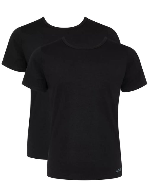 SloggiT-Shirts 2 - packGo ABC 2.0 2 - Pack Crew - Neck T-Shirts, BlackBoxers & Briefs