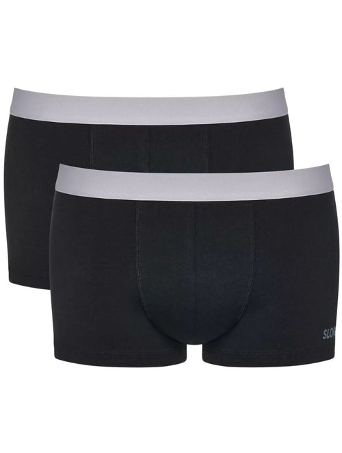 SloggiTrunks 2 - packGo ABC 2.0 2 - Pack Hipster Boxer Trunks, BlackBoxers & Briefs