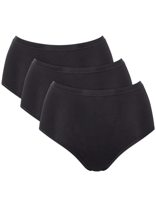 SloggiBriefs 3 - packGo Daily Cotton 3 - Pack High Waist Briefs, BlackBoxers & Briefs