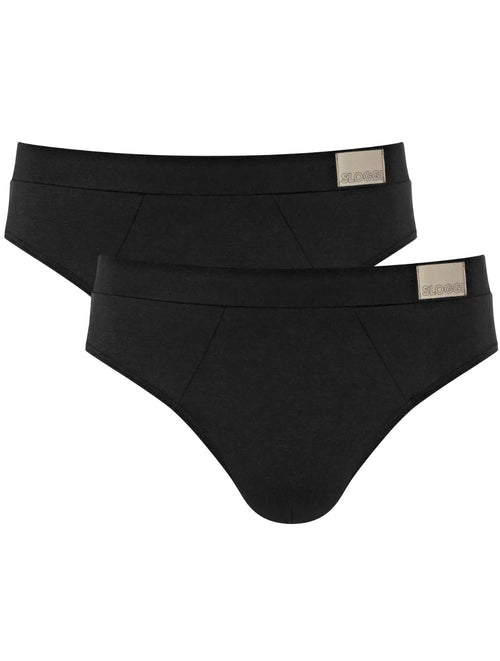 SloggiBriefs 2 - packGo Natural 2 - Pack Midi Briefs, BlackBoxers & Briefs