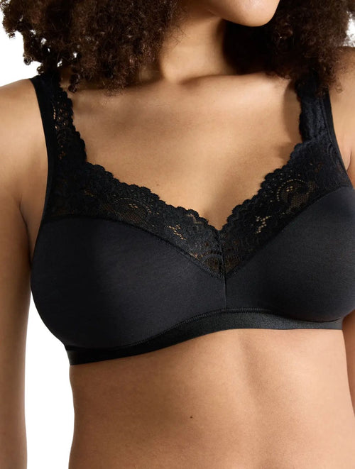 SloggiBraRomance Supima Cotton Bra, BlackBoxers & Briefs