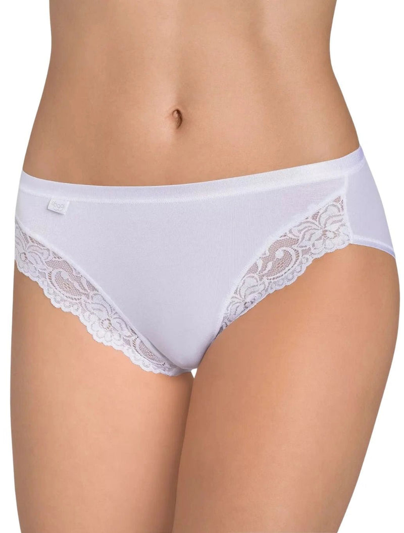 SloggiBriefRomance Supima Cotton Tai Brief, WhiteBoxers & Briefs