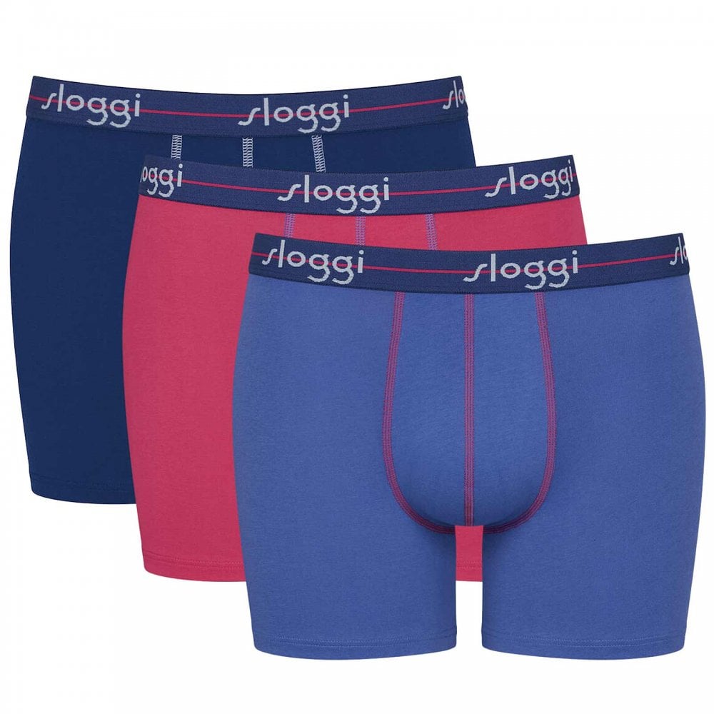 Start 3-Pack Short, Pink-Dark Combination