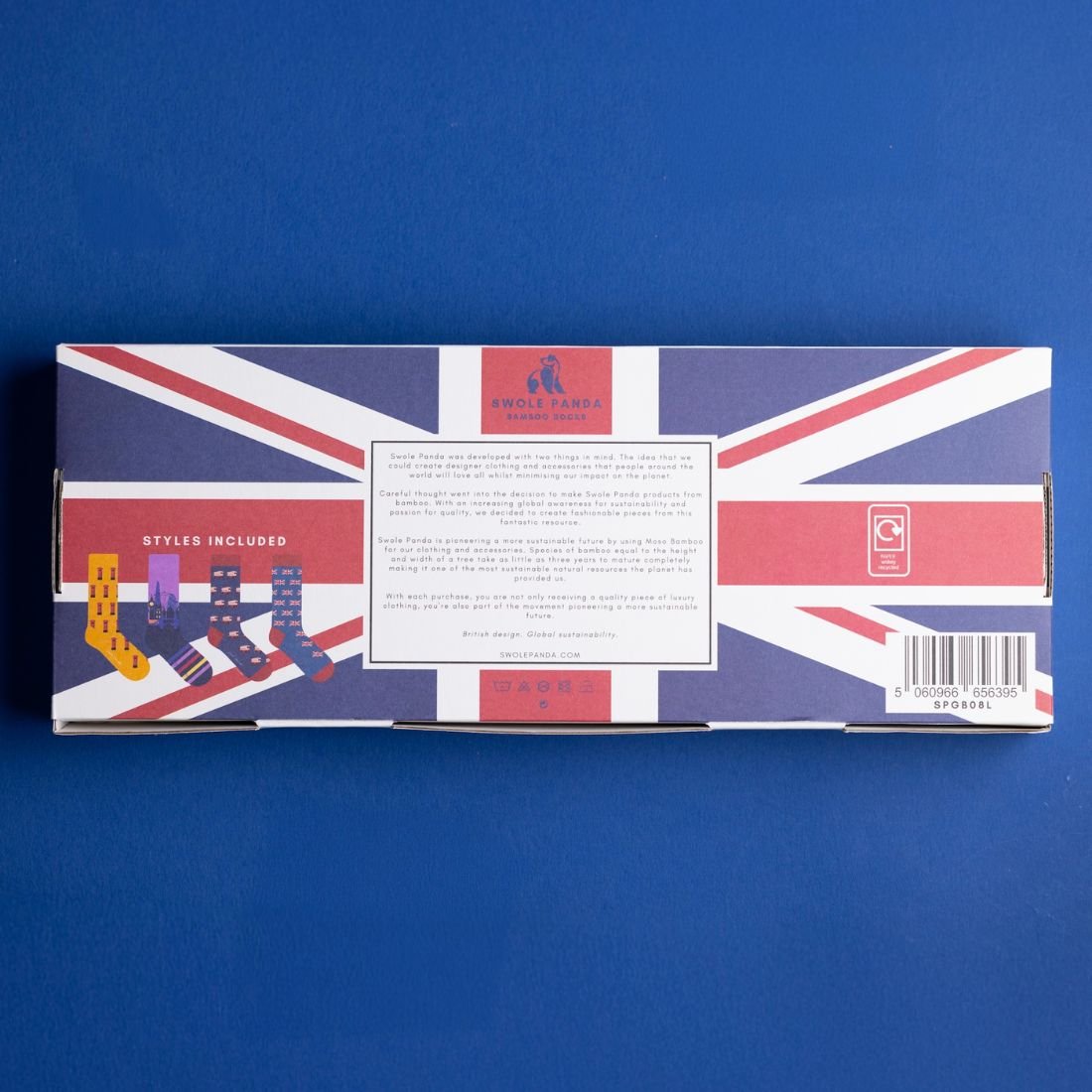 Swole PandaSocks 4 - pack4 - Pack Iconic London Bamboo Socks Gift Box BoxBoxers & Briefs
