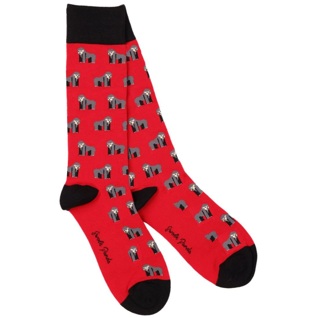 Swole PandaSocks 4 - pack4 - Pack Zoo Animals Bamboo Socks Gift Box, Red/Green/Blue/NavyBoxers & Briefs