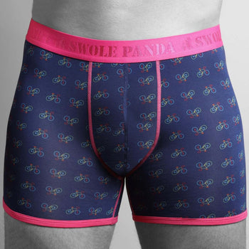 Swole PandaBoxer BriefBicycles Bamboo Boxer Brief, Blue/pinkBoxers & Briefs
