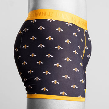 Swole PandaBoxer BriefBumblebees Bamboo Boxer Brief, Navy/yellowBoxers & Briefs