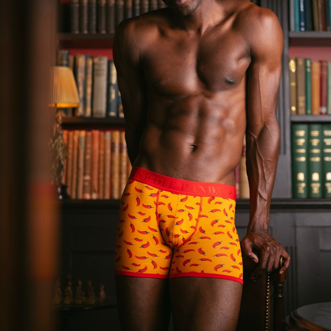 Swole PandaBoxer BriefChillies Bamboo Boxer Brief, OrangeBoxers & Briefs