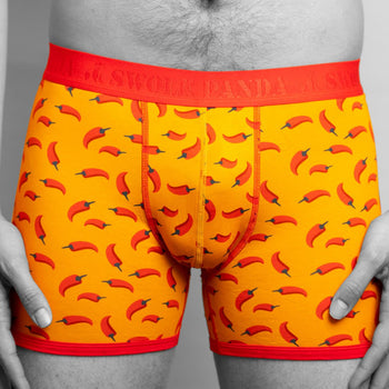 Swole PandaBoxer BriefChillies Bamboo Boxer Brief, OrangeBoxers & Briefs