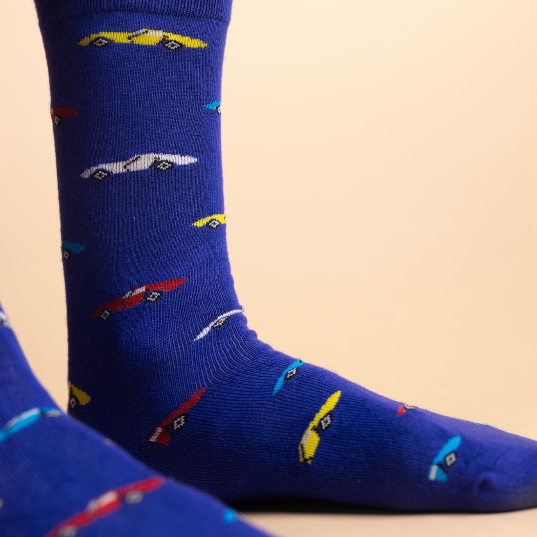 Swole PandaSocks SingleClassic Car Bamboo Socks, BlueBoxers & Briefs