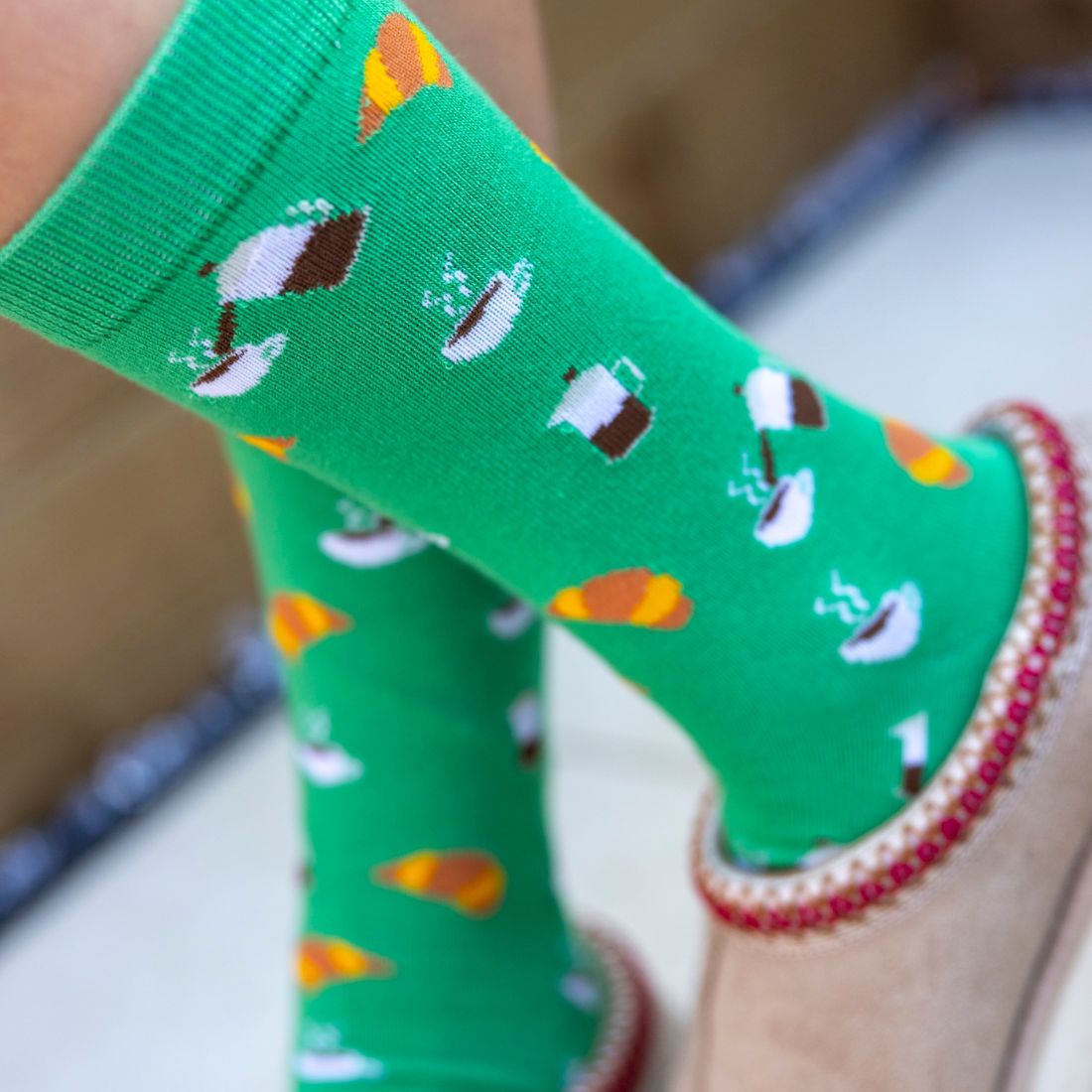 Swole PandaSocks SingleCoffee Women's Bamboo Socks, GreenBoxers & Briefs