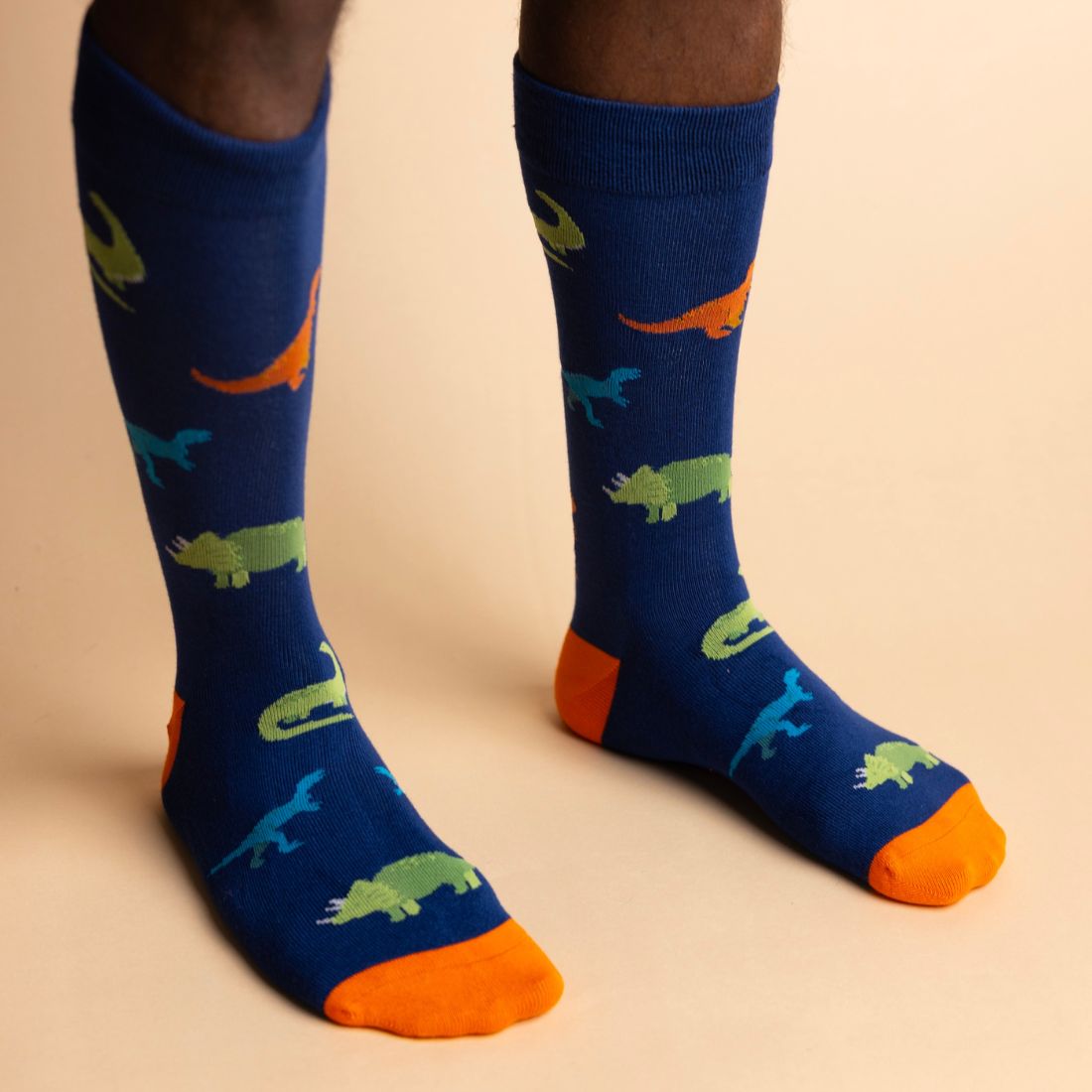 Swole PandaSocks SingleDinosaur Bamboo Socks, BlueBoxers & Briefs