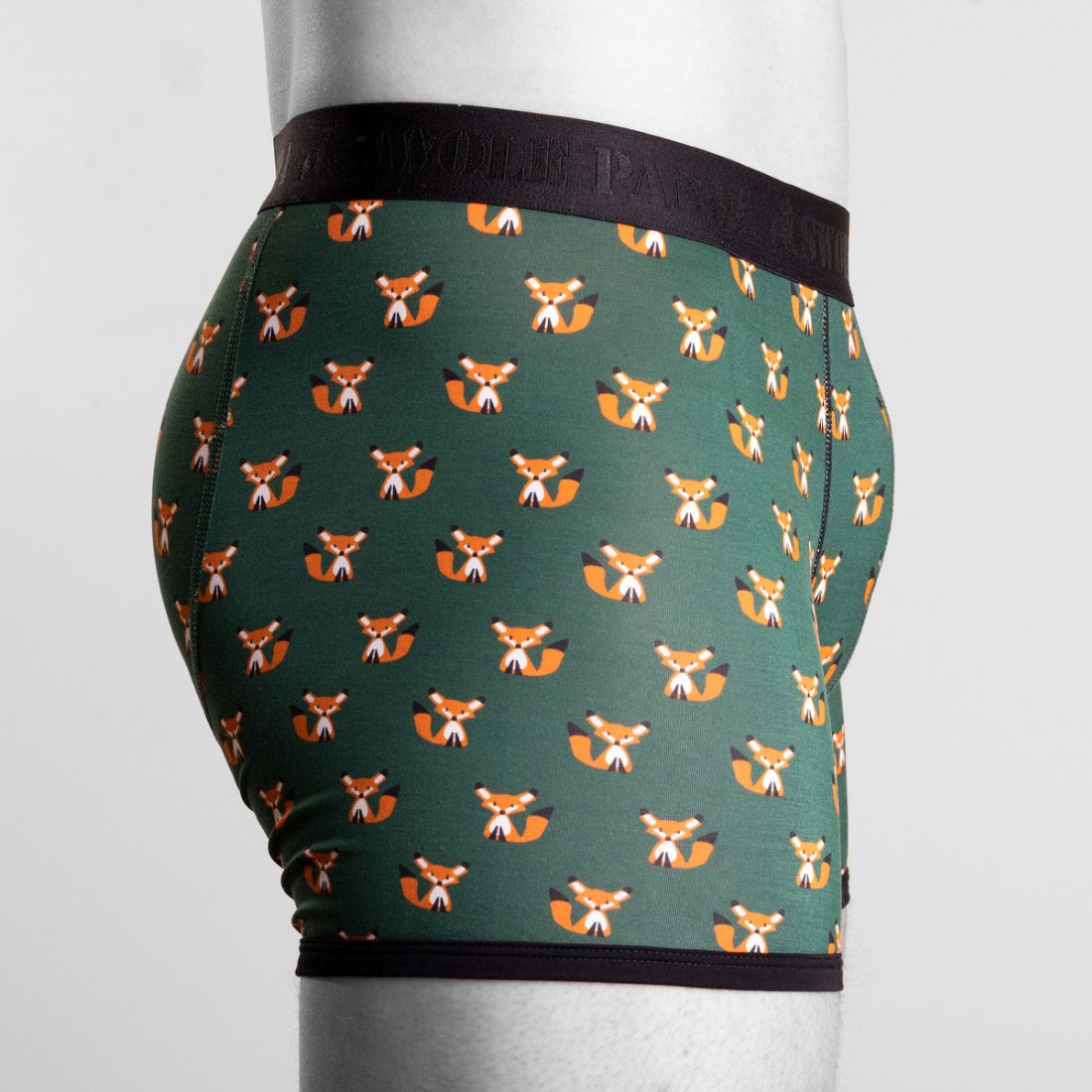 Swole PandaBoxer BriefFoxes Bamboo Boxer Brief, Green/blackBoxers & Briefs
