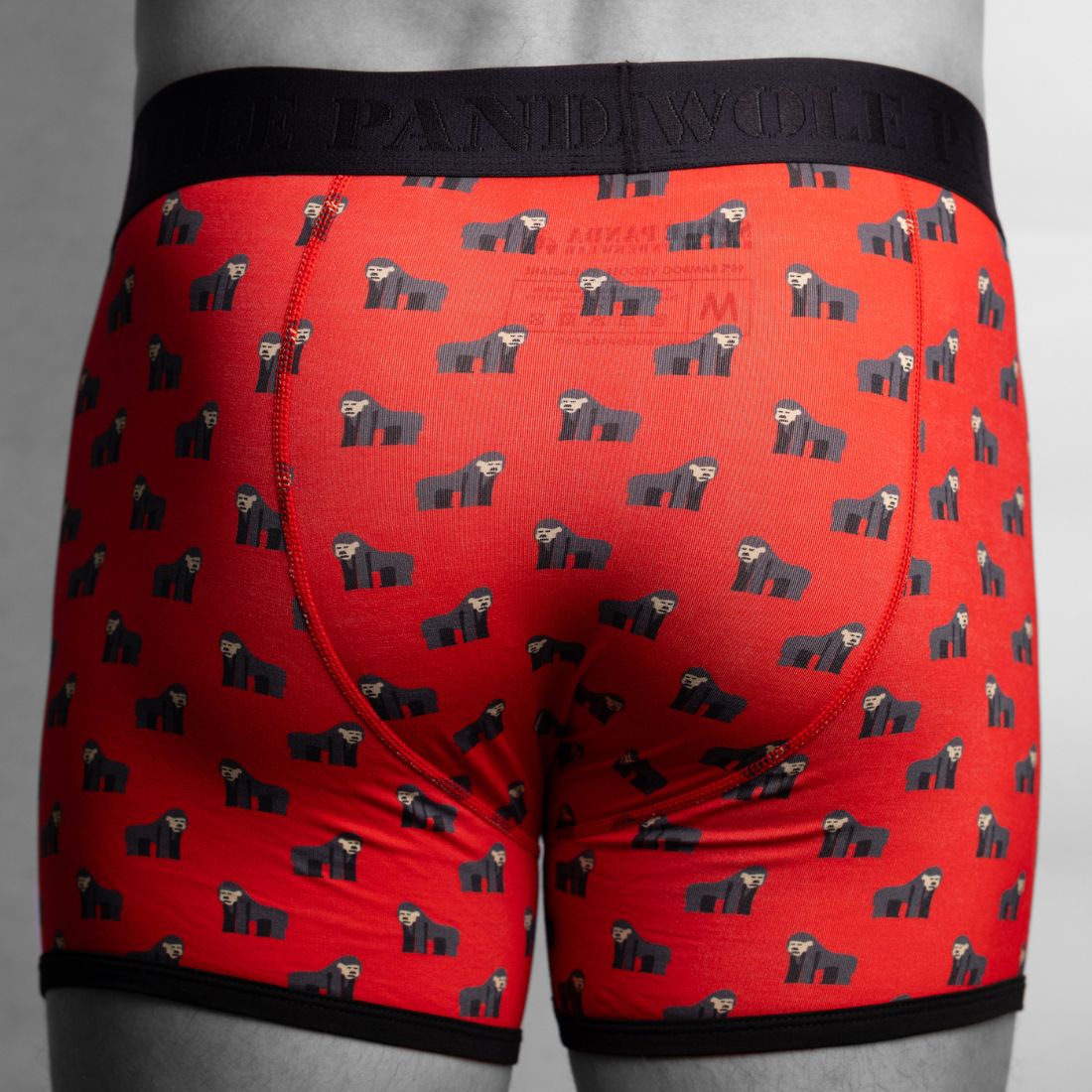 Swole PandaBoxer BriefGorillas Bamboo Boxer Brief, Red/blackBoxers & Briefs