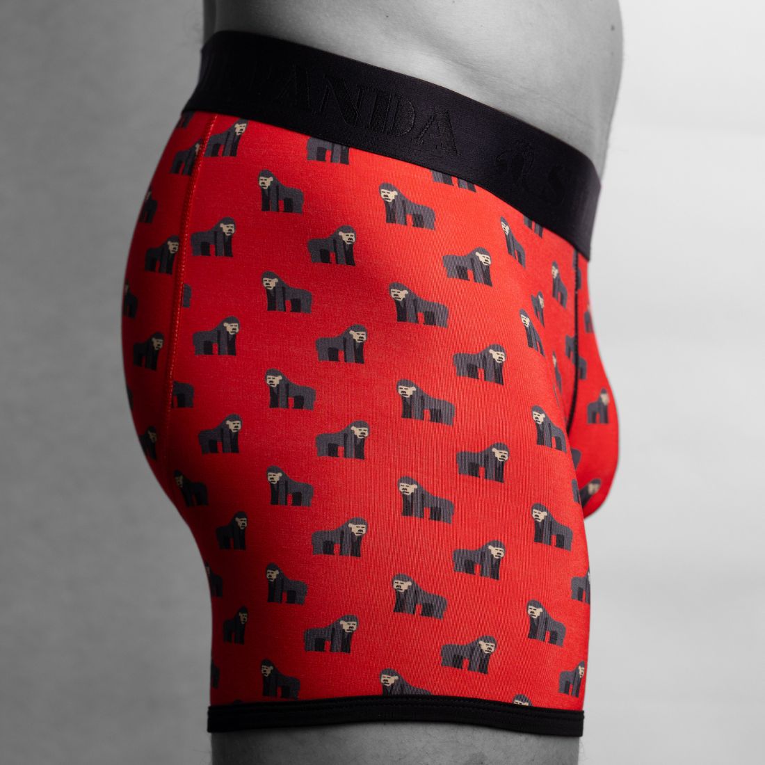 Swole PandaBoxer BriefGorillas Bamboo Boxer Brief, Red/blackBoxers & Briefs
