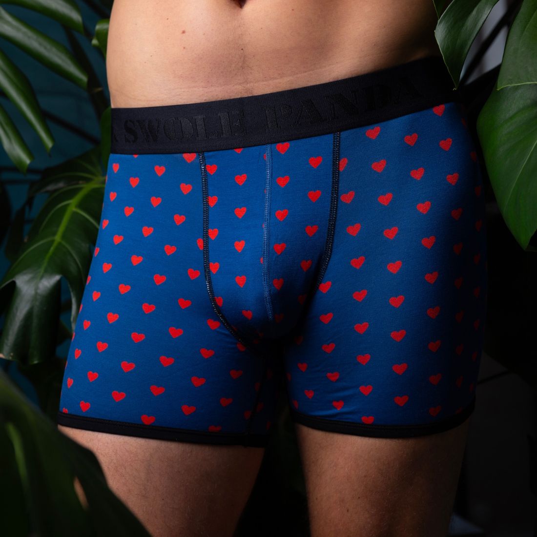 Swole PandaBoxer BriefHearts Bamboo Boxer Brief, Blue/redBoxers & Briefs