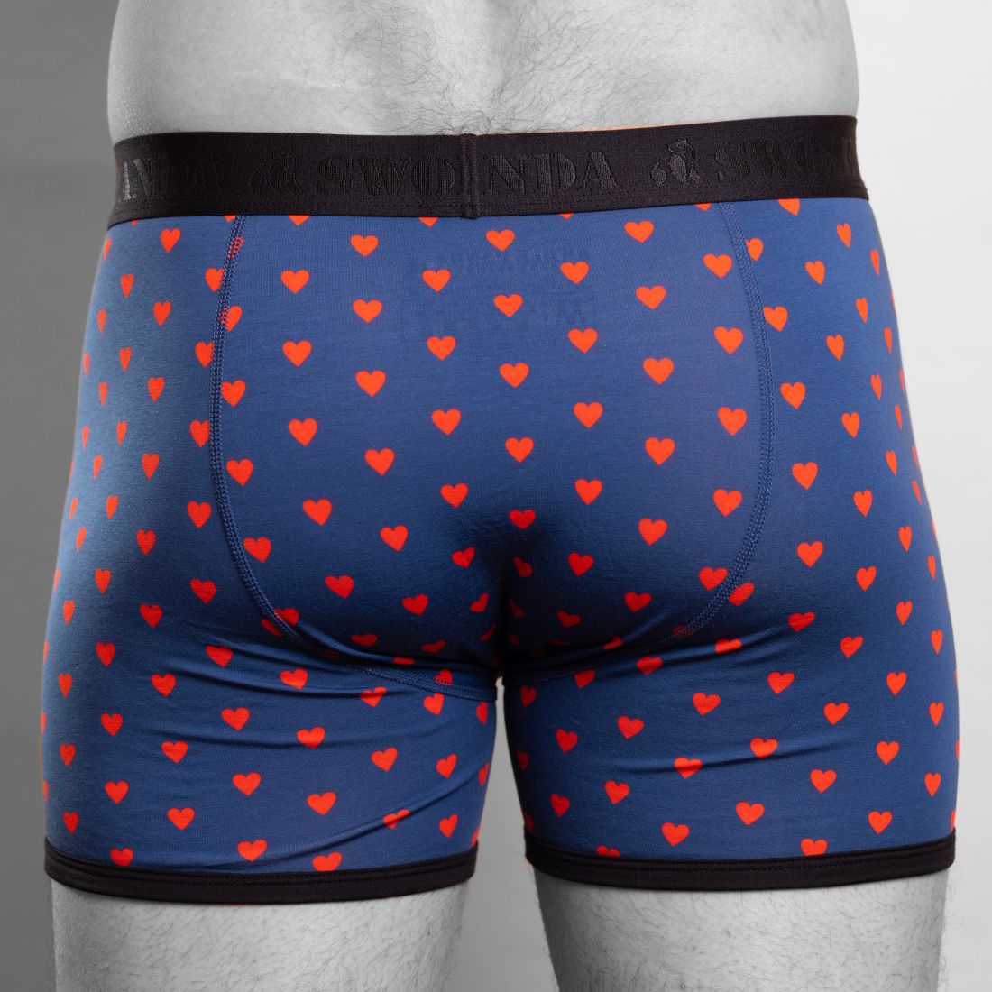 Swole PandaBoxer BriefHearts Bamboo Boxer Brief, Blue/redBoxers & Briefs