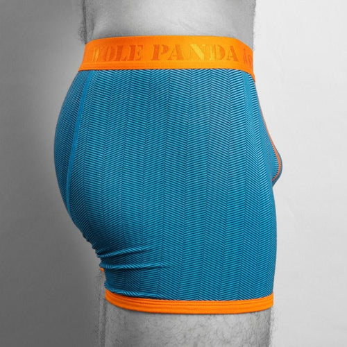 Swole PandaBoxer BriefHerringbone Bamboo Boxer Brief, Blue/orangeBoxers & Briefs