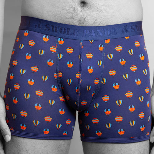 Swole PandaBoxer BriefHot Air Balloons Bamboo Boxer Brief, BlueBoxers & Briefs