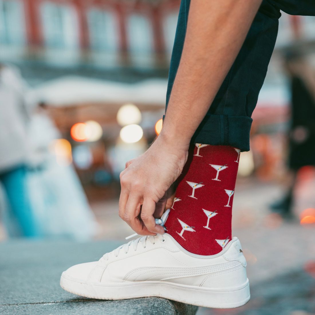 Swole PandaSocks SingleMartini Bamboo Socks, RedBoxers & Briefs