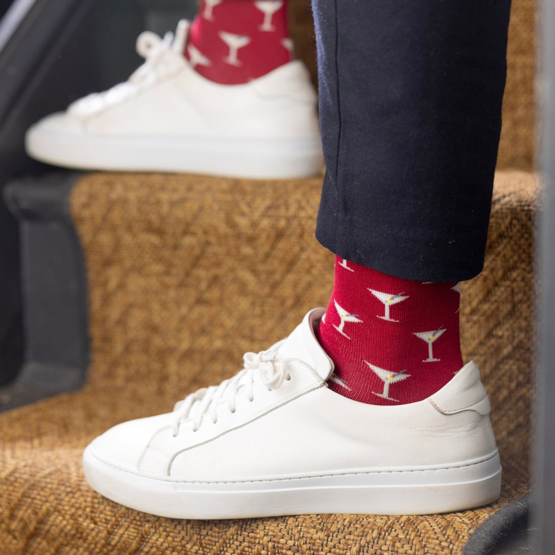 Swole PandaSocks SingleMartini Bamboo Socks, RedBoxers & Briefs