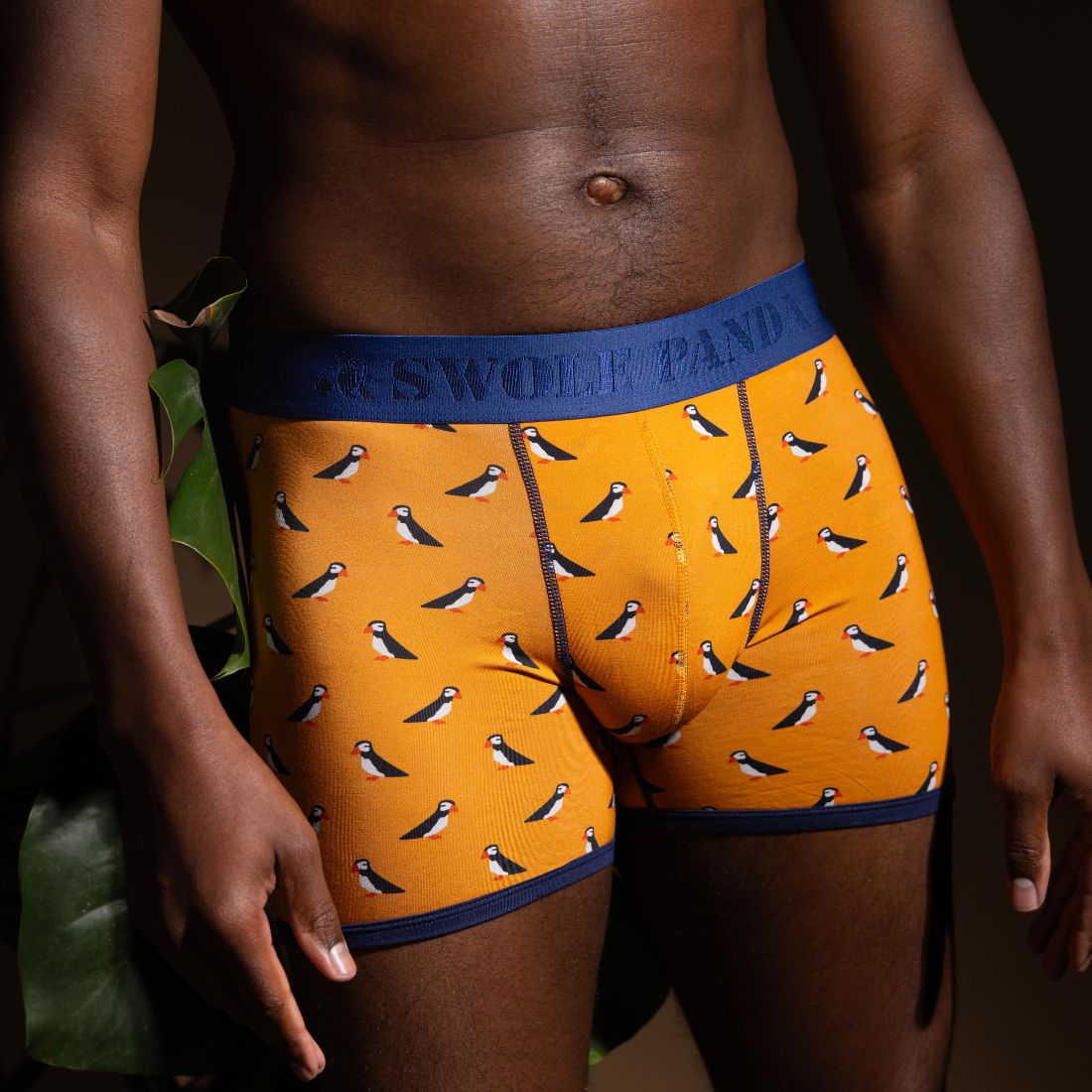 Swole PandaBoxer BriefPuffins Bamboo Boxer Brief, Orange/blueBoxers & Briefs