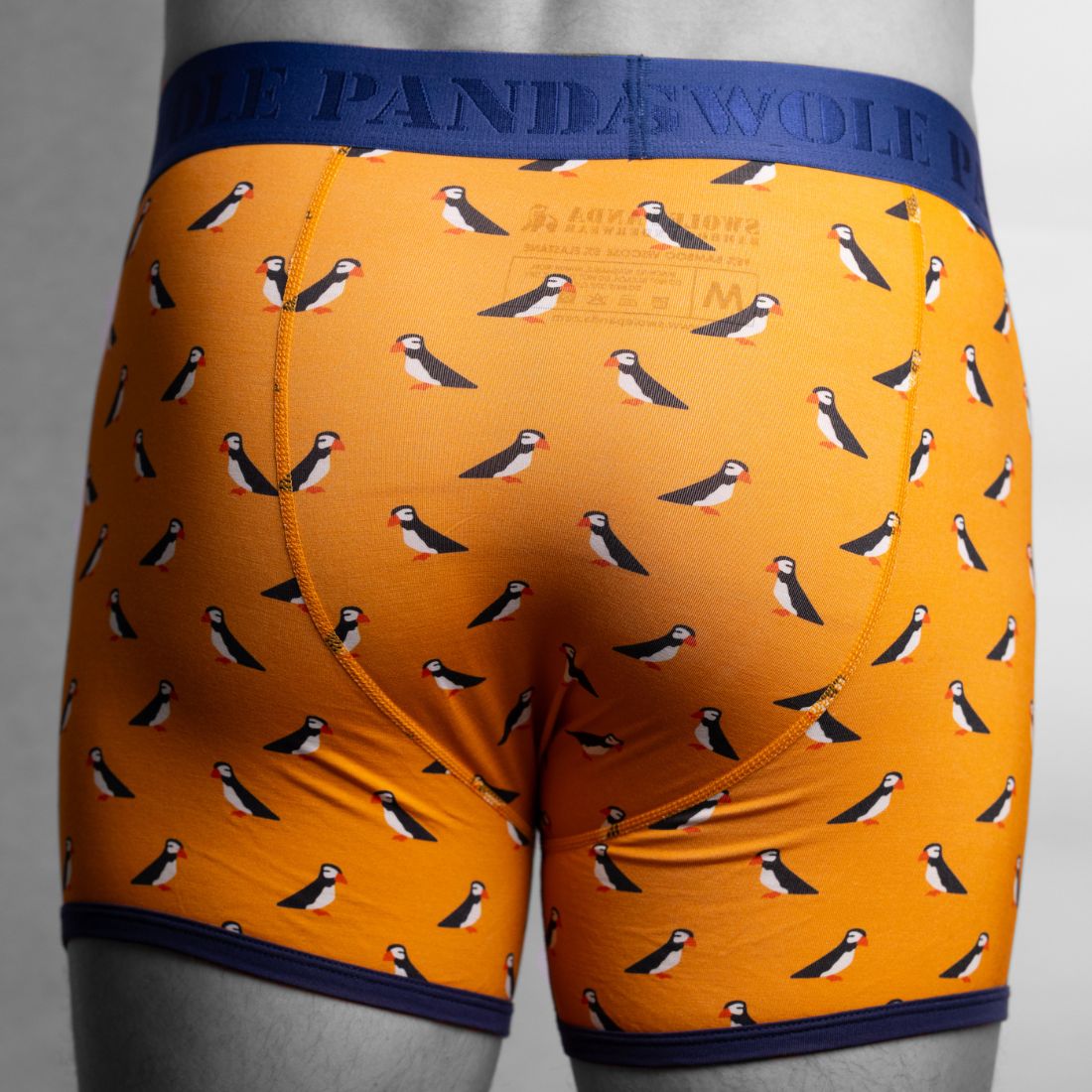 Swole PandaBoxer BriefPuffins Bamboo Boxer Brief, Orange/blueBoxers & Briefs