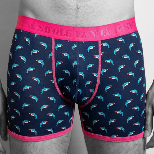 Swole PandaBoxer BriefSharks Bamboo Boxer Brief, Navy/pinkBoxers & Briefs