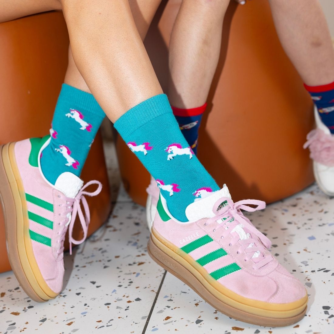 Swole PandaSocks SingleUnicorn Women's Bamboo Socks, Teal BlueBoxers & Briefs