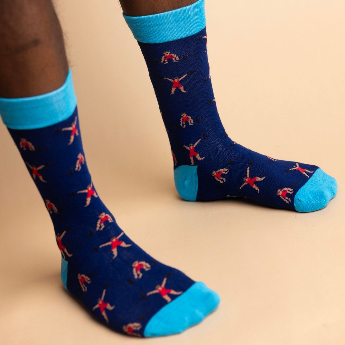 Swole PandaSocks SingleWeight Lifter Bamboo Socks, BlueBoxers & Briefs