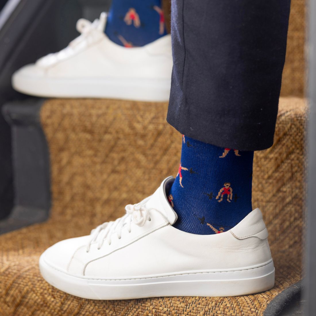 Swole PandaSocks SingleWeight Lifter Bamboo Socks, BlueBoxers & Briefs