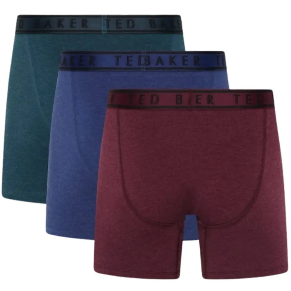 Ted BakerBoxer Briefs 3 - pack3 - Pack Coloured Boxer Briefs, Blue/Pool/BurgundyBoxers & Briefs